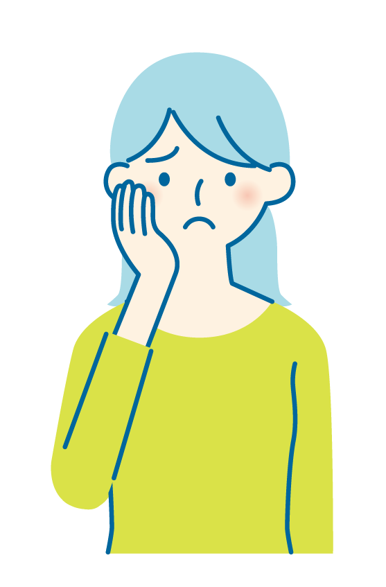 悩む人のイラスト